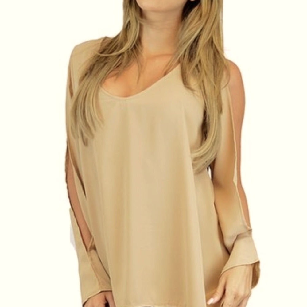 Beautiful Oh Concept Collection Cold Shoulder Top
